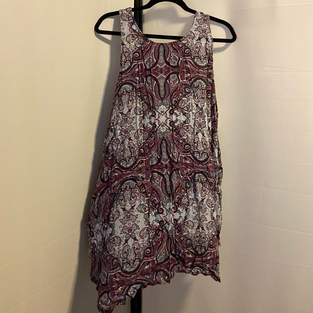 NWT Cacique Swim Paisley Tank Coverup Size 14/16